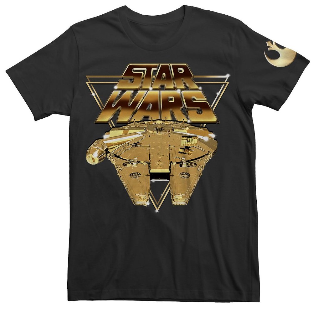 Star Wars Rebel Gold Millennium Falcon T-Shirt